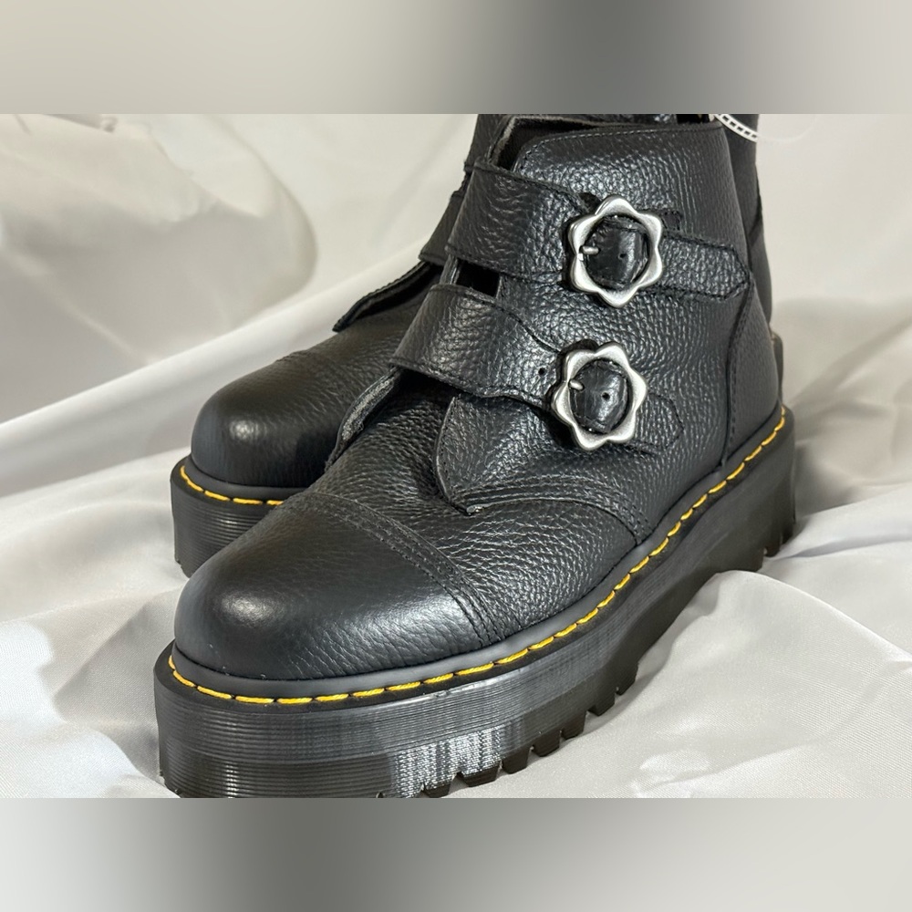 Dr. Martens Black Leather Devon Boots